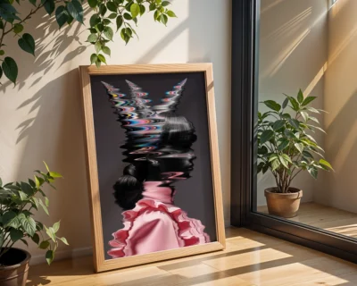 Fashion Glitch wall art prints