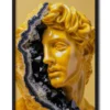 Greek mythology art Imperial Elegance in Black frame