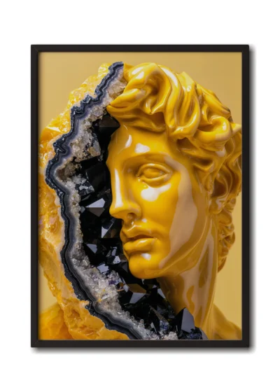 Greek mythology art Imperial Elegance in Black frame