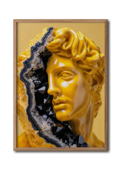 Greek mythology art Imperial Elegance in wood frame